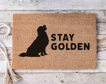 Golden Retriever Doormat Golden Retriever Gift Retriever Gifts for