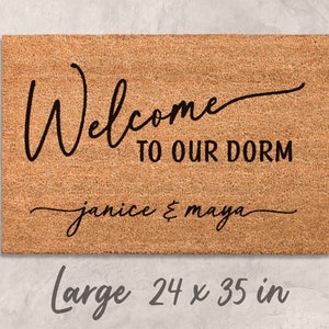 Gift Dorm Gift College Gift for College Student Gift University Doormat Custom Doormat Personalized Welcome Mat Custom Gift for Dorm Room Large 24 x 35 inches