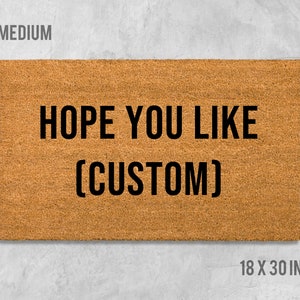 Custom Doormat, Custom Door Mat, Housewarming Gift, Birthday Gift, Funny Doormat, Funny Door Mat, Gift, Custom Words, Custom Text, Custom