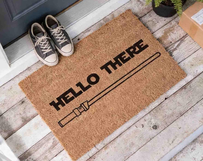Hello There Doormat: Funny Nerdy Pop Culture Mat