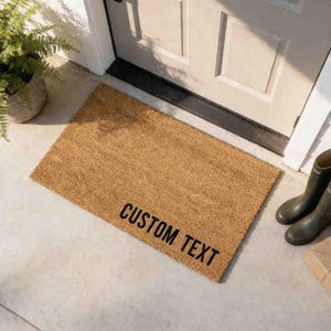 Custom Welcome Mat: Funny or Personalized Text - Gift Doormat