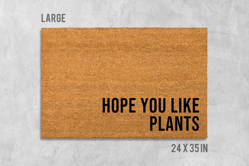 Plant Doormat: Natural Coir with Anti-Skid Backing - Indoor/Outdoor image 3