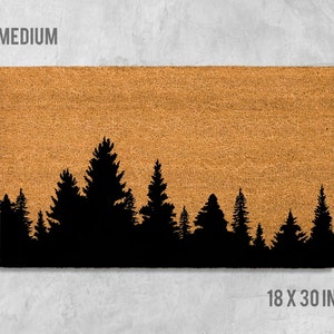 Treeline Doormat, Tree Line Doormat, Forest Doormat, Forest Door Mat, Tree Door Mat, Tree Doormat, Landscape Doormat, Landscape Door Mat