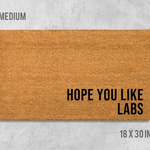 Hope You Like Labs Doormat, Dog Doormat, Housewarming Gift, Birthday Gift, Labrador Doormat, Dog Door Mat, Lab Door Mat, Labrador Gift, Mat