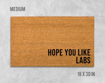 Hope You Like Labs Doormat, Dog Doormat, Housewarming Gift, Birthday Gift, Labrador Doormat, Dog Door Mat, Lab Door Mat, Labrador Gift, Mat