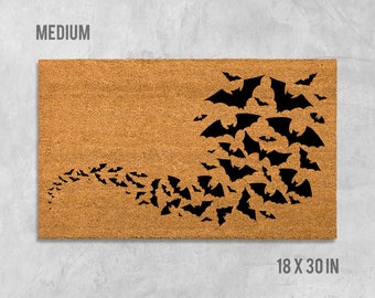 Bat Doormat, Bat Door Mat, Halloween Doormat, Funny Doormat,  Spooky Doormat, Funny Halloween Doormat, Halloween Door Mat, Funny Door Mat