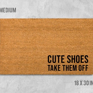 Chaussures mignonnes les enlever paillasson, paillasson chaussures mignonnes, paillasson drôle, cadeau de pendaison de crémaillère, cadeau de mariage, cadeau d&#39;anniversaire, paillasson chaussures mignonnes