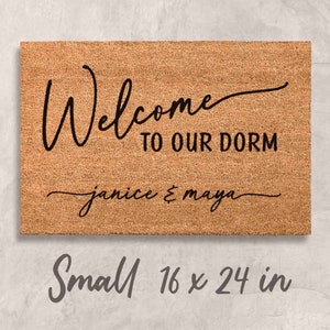 Gift Dorm Gift College Gift for College Student Gift University Doormat Custom Doormat Personalized Welcome Mat Custom Gift for Dorm Room Small 16 x 24 inches