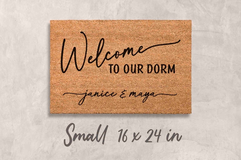 Gift Dorm Gift College Gift for College Student Gift University Doormat Custom Doormat Personalized Welcome Mat Custom Gift for Dorm Room Small 16 x 24 inches