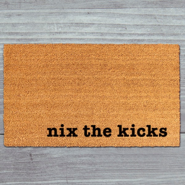 Door Mat No Shoes Etsy