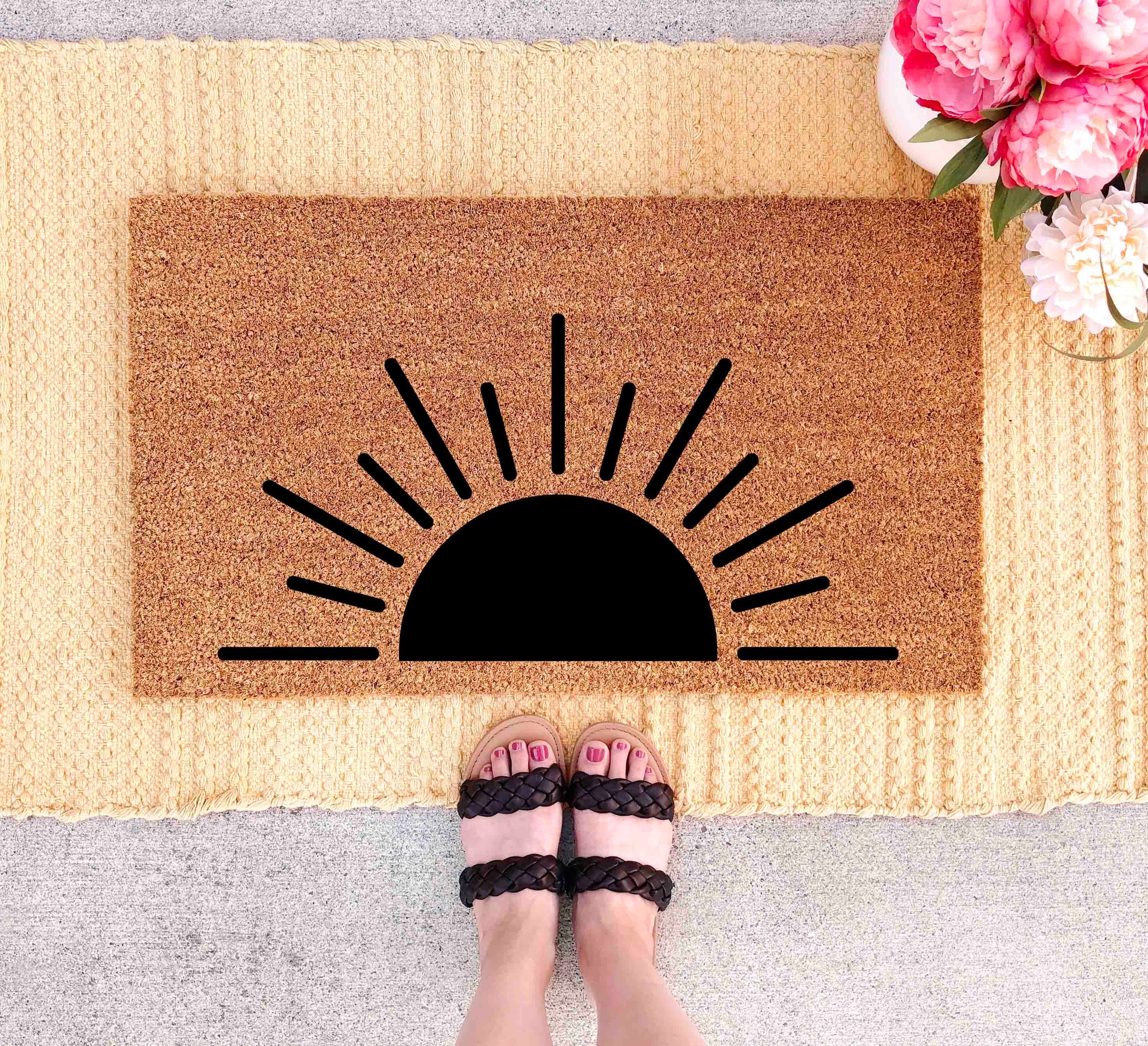 Brighten Your Home With A Boho Door Mat Rug: Decorative Floral Print,  Anti-slip, Perfect For Any Room! - Temu