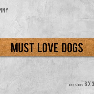 Mud Pie Puppy Collection Must Love Dogs Door Mat