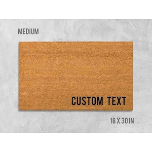 Custom Welcome Mat: Funny or Personalized Text - Coir Fiber
