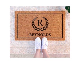 Family Name Doormat - Custom Welcome Mat for New Homes