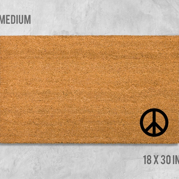 Peace Doormat Etsy