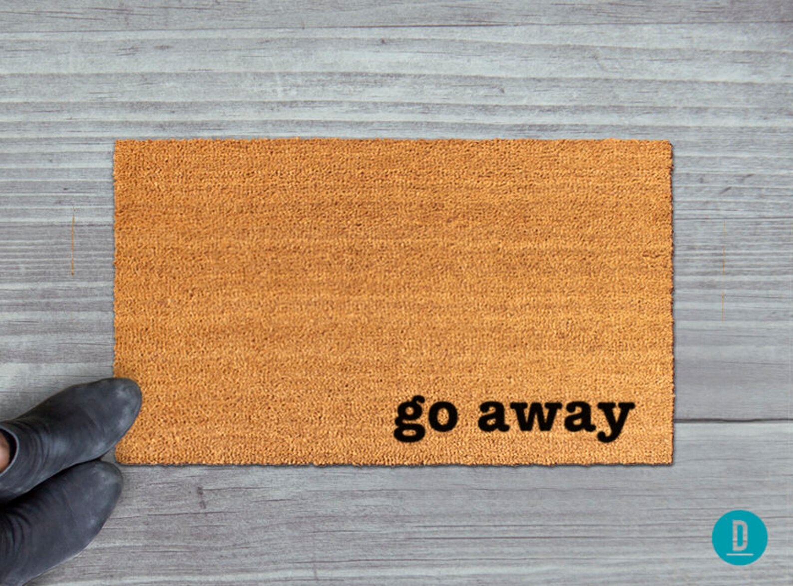 Go Away Doormat Go Away Door Mat Go Away Mat Go Etsy