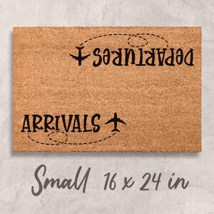 Pilot Door Mat: Airplane Design - Natural Coconut Fiber image 5