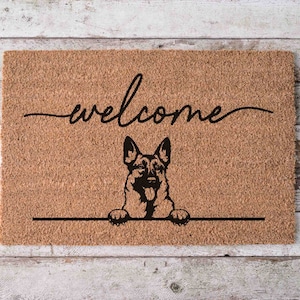 German Shepherd Doormat German Shepherd Gift Ideas for German Shepherd Owner Dog Mom Doormat German Shepherd Gifts German Shepherd Unique