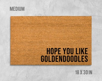Hope You Like Goldendoodles Doormat, Goldendoodle Doormat, Dog Doormat, Dog Mat, Dog Gift, Goldendoodle Gift, Birthday Gift, Housewarming