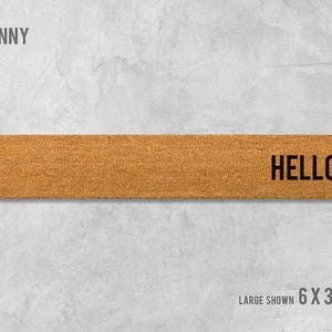 Hi Skinny Doormat, Hi Door Mat, Hi Welcome Mat, Hi Doormat, Hi Slim Doormat,  Hi Slim Mat, Hi Mat, Hi Thin Doormat, Hi, Housewarming Gift 