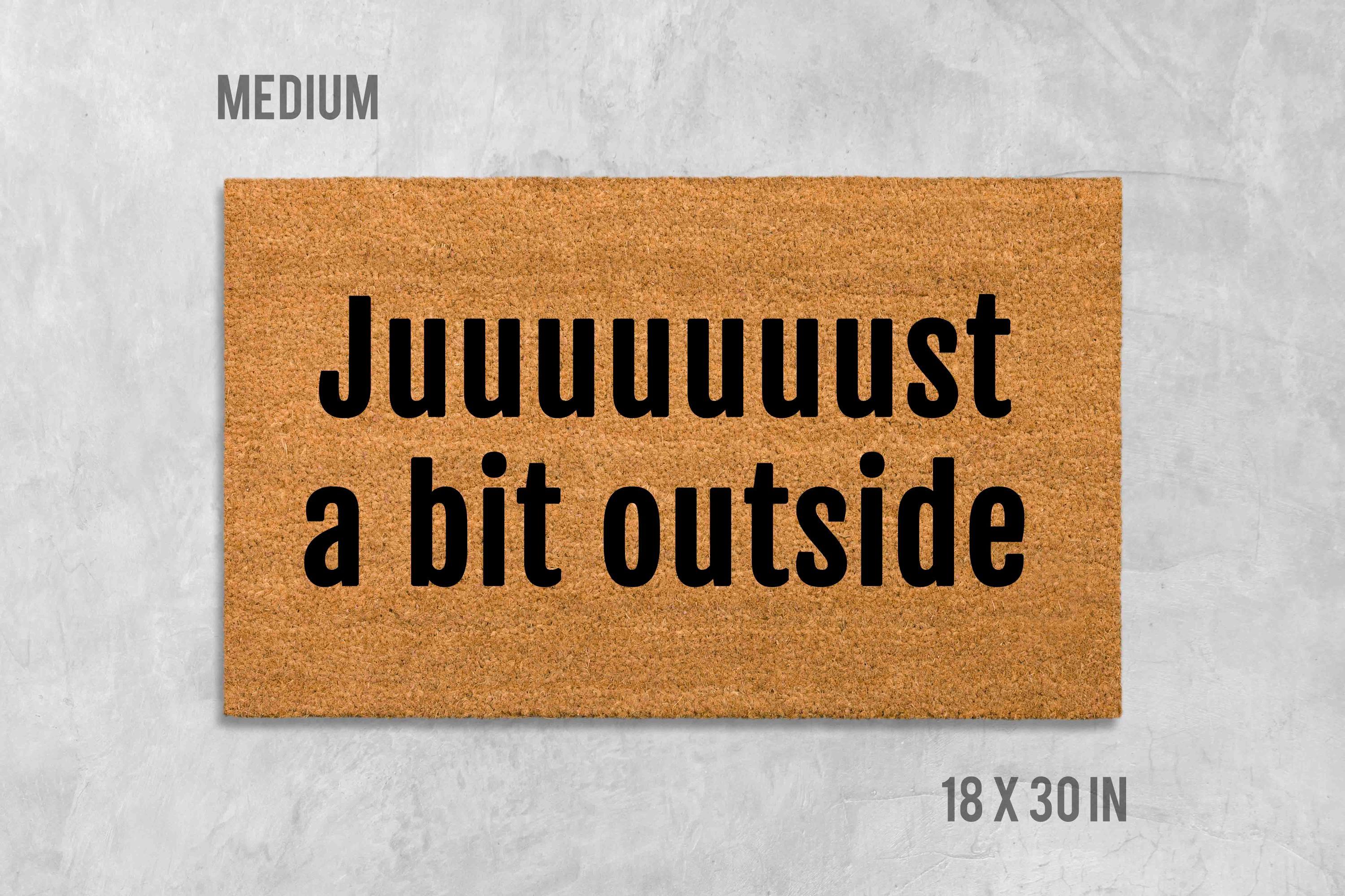 Doormat With Bob Uecker Quote: Just a Bit Outside - Milwaukee