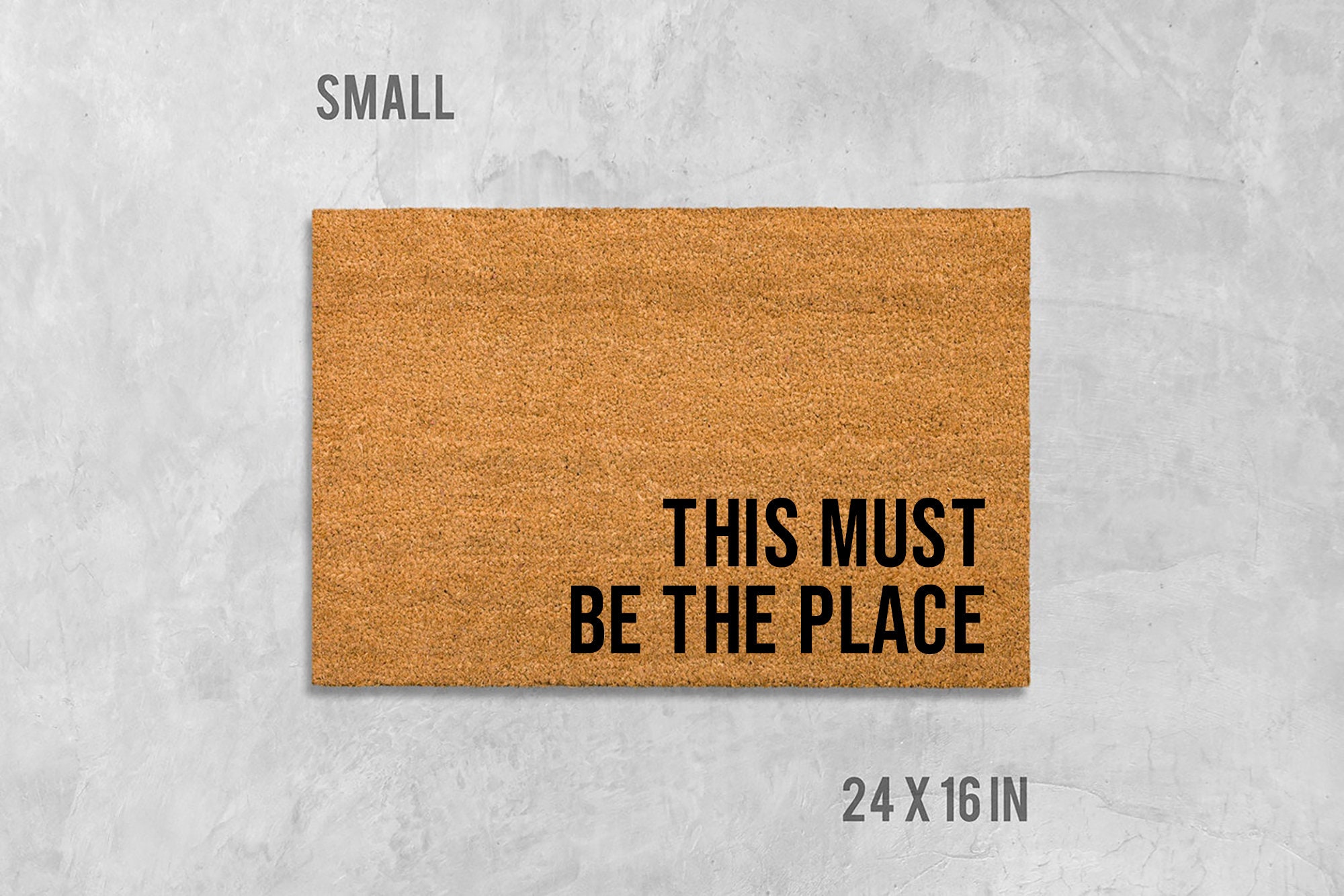 This Must Be the Place Doormat This Must Be the Place Door Etsy