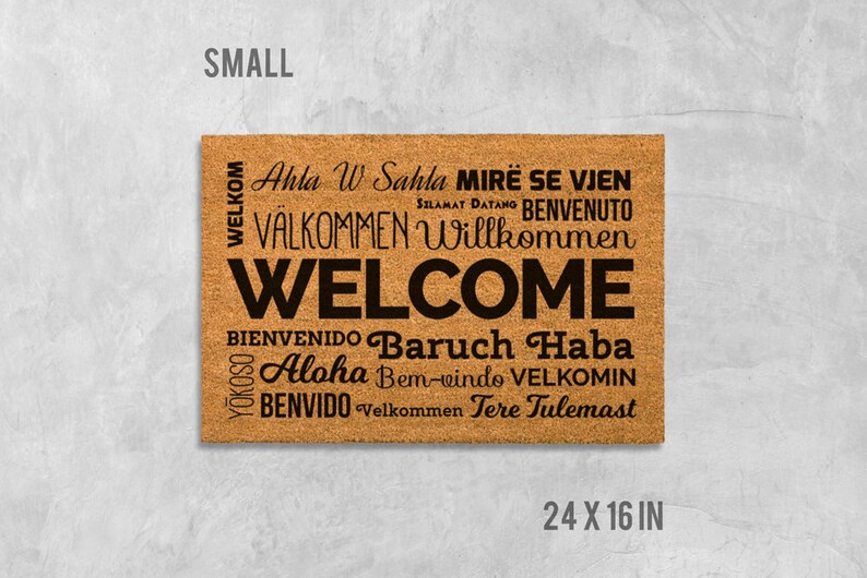 Doormat in Different Languages Door Mat Etsy
