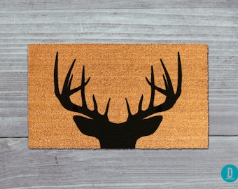 Deer Doormat, Deer Door Mat, Deer Welcome Mat, Doormat, Door Mat, Animal Doormat, Animal Door Mat, Welcome Mat, Deer Silhouette, Deer Mat