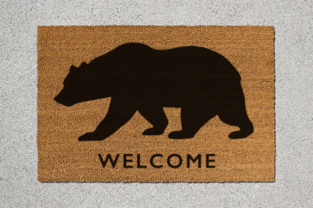 Bear Doormat, Bear Door Mat, Bear Mat, Doormat, Door Mat