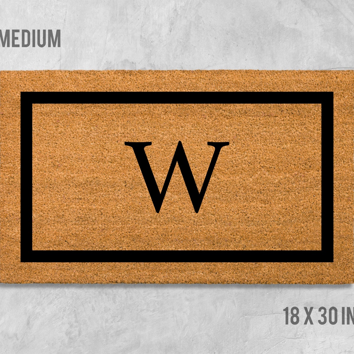 Etsy - Custom Initial Doormat