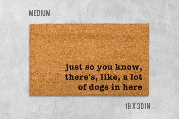 Dog Doormat Dog Door Mat Housewarming Gift Birthday Gift Dog Gift Dog Welcome Mat Wedding Gift Doormat Door Mat Dog Dogs Gift