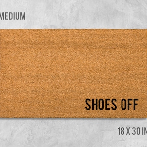 Shoes Off Doormat, Shoes Off Door Mat, Funny Doormat, Housewarming Gift, Wedding Gift, Shoes Off Welcome Mat, Welcome Mat, Birthday Gift