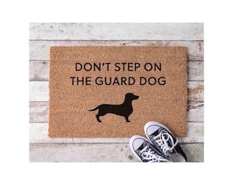 Dachshund Doormat: Cute Wiener Dog Welcome Mat (Indoor/Outdoor)