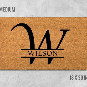 Doormat Custom Door Mat Large Custom Doormat Personalized Custom Welcome Mat Last Name Doormat With Name Custom Welcome Mat Newlywed Gift