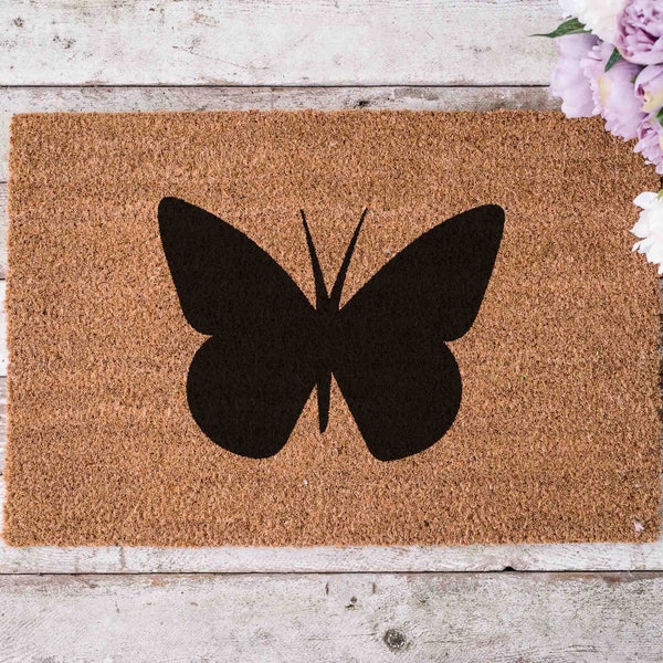 Butterfly Doormat Butterflies Gift Unique Doormat Custom Doormat Funny Doormat Personalized Decor Home Decor Porch Closing Gift Housewarming