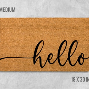 Hello Doormat, Hello Door Mat, Hello Welcome Mat, Hello, Hi Doormat, Hi Door Mat, Hi Welcome Mat, Hello Mat, Hi Mat, Welcome Mat, Cursive