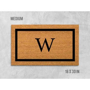 Personalized Doormat: Initial Design - Natural Coir Fiber