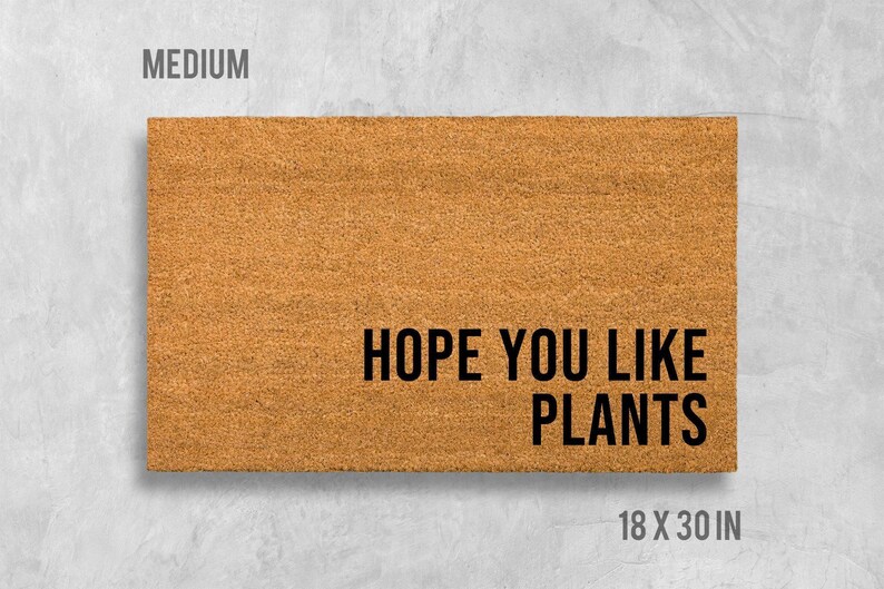Plant Doormat: Natural Coir with Anti-Skid Backing - Indoor/Outdoor image 2