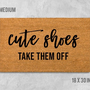 Chaussures mignonnes les enlever paillasson, paillasson chaussures mignonnes, paillasson drôle, cadeau de pendaison de crémaillère, cadeau de mariage, cadeau d&#39;anniversaire, paillasson chaussures mignonnes