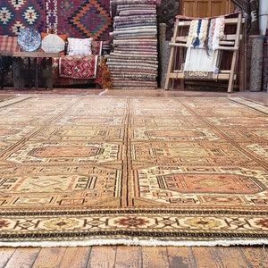8x12ft Living Room Rug from Turkey | Exquisite Vintage Turkish Carpet from 1960-1970&#39;s Wool Pile Legendary Hereke Rug | Turkish Area Rug