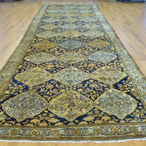 Stunning 1940&#39;s Natural Dye Wool Pile Armenian Runner Rug 6&#39;8&#39;&#39;x19&#39;3&#39;&#39;