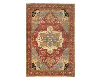 Exquisite Red Color, Original Heriz-Serapi Collection Rug 12'1" x 18'2"