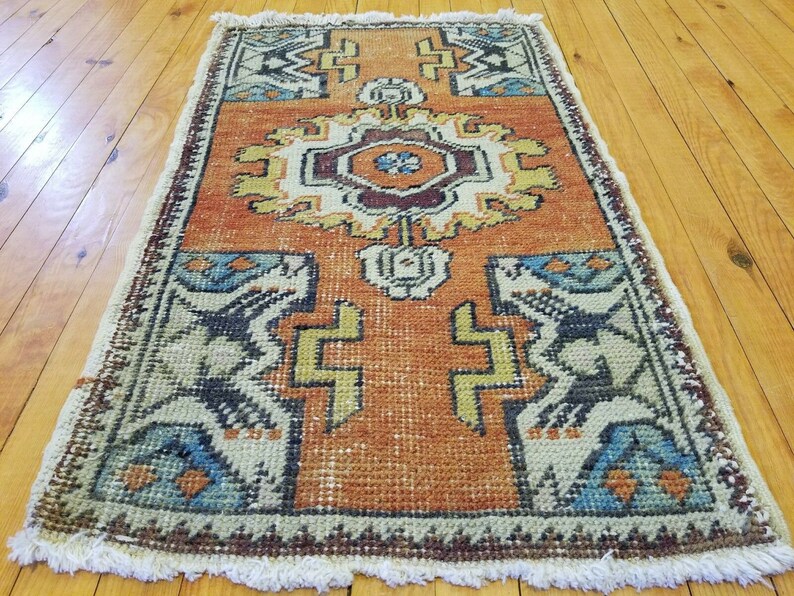 Stammes Teppich Sch U00f6ne Antike 1900 1930 Wollflor 1 8 X 2 8