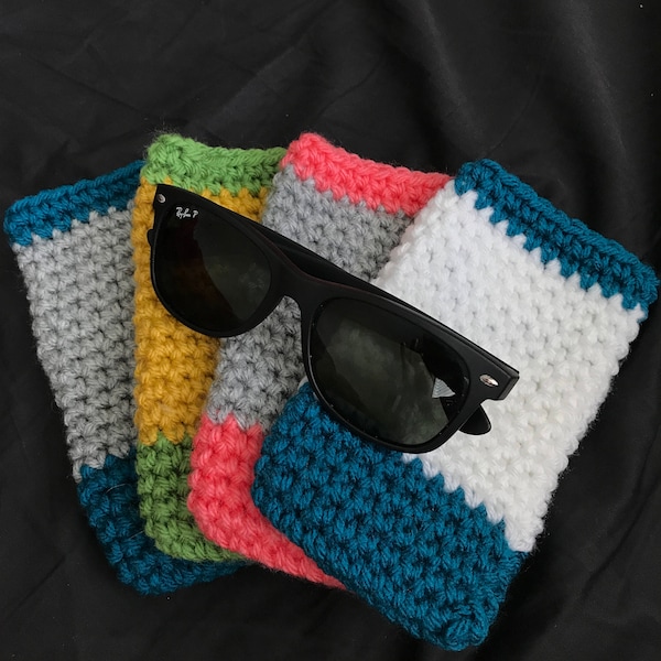 Crochet eyeglass/sunglass case