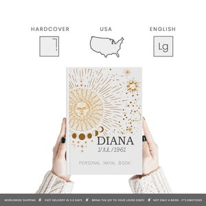 Personalized Astrology Book: Discover Your Natal Chart & Astrology Signs Explained in Clear Language, with Custom Hardcover
