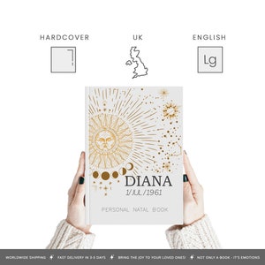 Personalized Astrology Book: Discover Your Natal Chart & Astrology Signs Explained in Clear Language, with Custom Hardcover