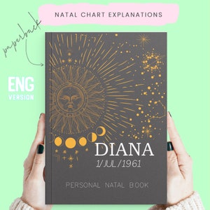 Libro de Cartas Natales: Regalo de Cumpleaños Personalizado y Carta Natal Única con Explicación Sencilla