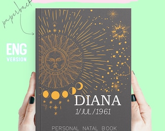 Birth Chart Book: Truly Personalized Birthday Gift and Simply Explained Unique Natal Chart