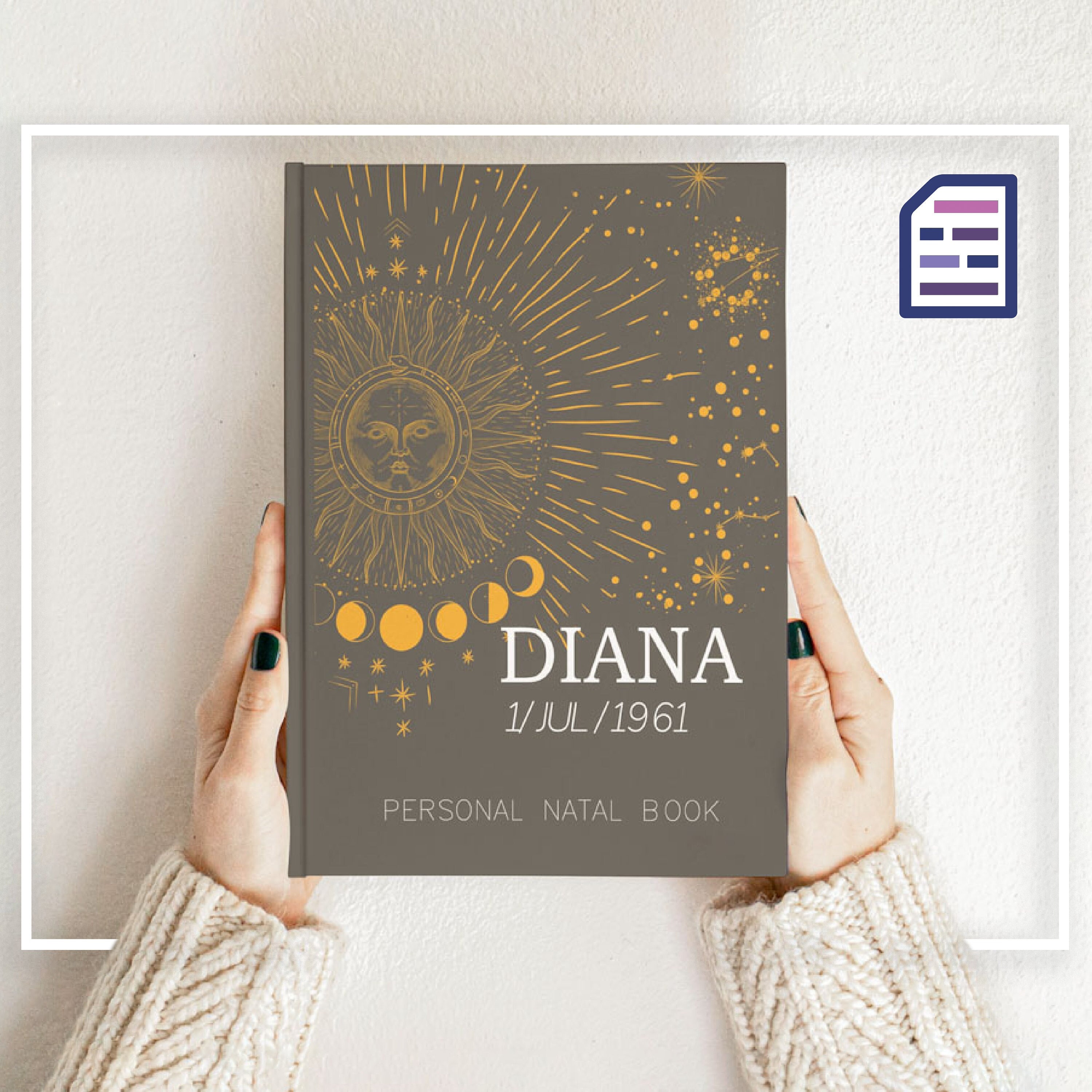 Personalized Astrology Book Discover Your Birth Chart Makeup Etsy