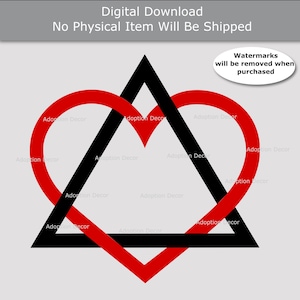 Adoption Triad Symbol Intertwined SVG Clipart - Digital Download for Commercial or Personal Use